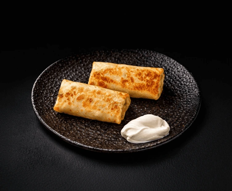 BLINIS WITH MEAT