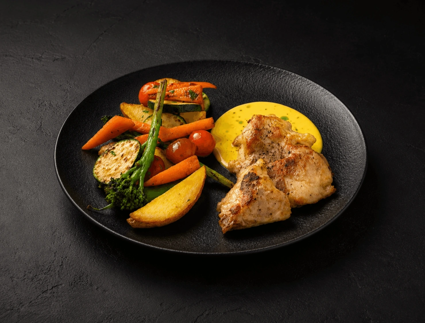 GOLDEN CHICKEN WITH VEGETABLES